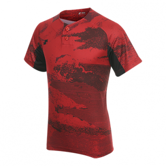 사사키 SSK 승화 단추형 하계티 - 1801 Red Black