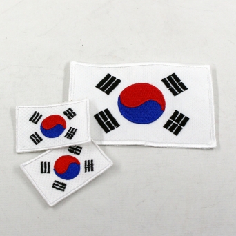 태극기 자수 패치