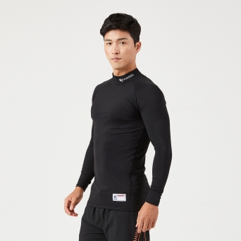 카미스타 동계용 기모 언더티 중목 (블랙)
