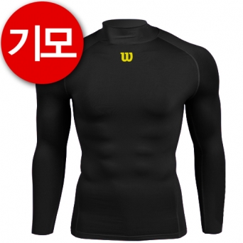 윌슨 WT5BA0300 소프트 동계 기모 언더셔츠 (블랙)
