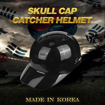 스톰 STORM 초경량 유광 스컬캡 포수헬멧