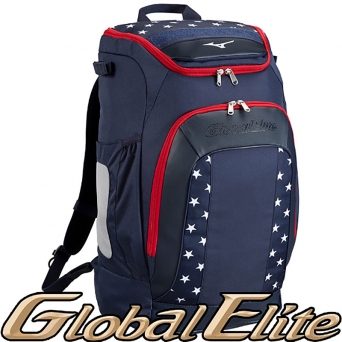 미즈노 글로벌엘리트 USA 올인원 야구 백팩 가방 91086 네이비/레드