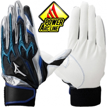 미즈노 실리콘 파워 아크 DI 레플리카 배팅장갑 56009 (블랙/블루/실버)