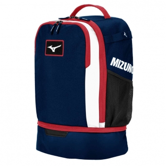 미즈노 직영 한정 USA 컬렉션 크로스오버 야구 백팩 25 (30L) 네이비/레드