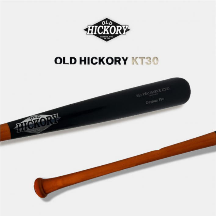 올드 히코리 OLD HICKORY 프로선수용 메이플 나무배트 블랙/오렌지 KT30 카일터커