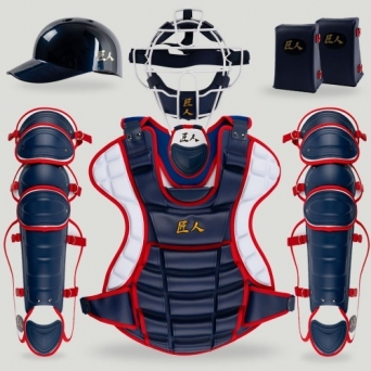 장인베이스볼 PROSPIRIT 포수장비세트 네이비/화이트/레드