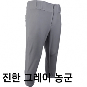 짱베이스볼 야구바지 슬림핏 유니폼바지 농군 (진한 그레이)