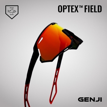 강스스튜디오 성인 스포츠 선글라스 GENJI KST-SA32 블랙/오렌지렌즈