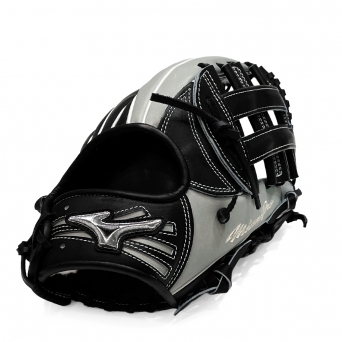 미즈노 프로 BSS HAGA 경식 오더 외야 글러브 이치로 모델 13.2인치 블랙/그레이