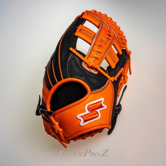 SSK Superpro Z0828 내야 글러브 11.5인치 블랙/오렌지